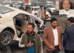 फरीदाबाद: दिल्ली-मुंबई एक्सप्रेसवे पर भीषण टक्कर, वकील कुलदीप सिंह भाटी की मौत