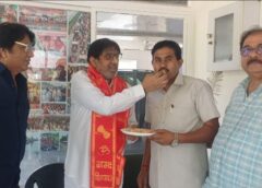 भाजपा की प्रचंड जीत पर पूर्व मंत्री करतार भड़ाना के कार्यालय पर ढोल-नगाड़ों से मना जश्न 
