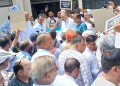 फरीदाबाद सेक्टर-56 में प्रतापगढ़ डंपिंग यार्ड के विरोध में प्रदर्शन, दी बड़े आंदोलन की चेतावनी