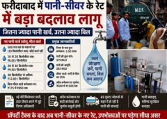 फरीदाबाद में पानी ज्यादा खर्च किया तो जेब होगी ढीली, पानी-सीवर के नए रेट