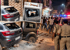 फरीदाबाद: दुकान के बाहर सामान रखने पर झगड़ा, फायरिंग से दहशत, कारों में तोड़फोड़ 