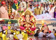 फरीदाबाद में गणेश महोत्सव का समापन, विसर्जन यात्रा में उमड़ा भक्तों का सैलाब
