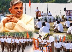 फरीदाबाद में विजयादशमी: सरकार्यवाह दत्तात्रेय होसबले के सान्निध्य में हुआ RSS का पथ संचलन, स्वयंसेवकों पर हुई पुष्प वर्षा