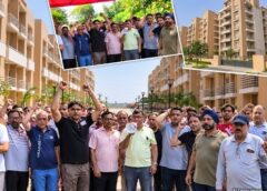 फरीदाबाद की BPTP पार्क फ्लोर-2 सोसायटी में बिल्डर के खिलाफ पैदल मार्च, 600 परिवार परेशान